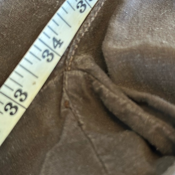 J. Crew | Linen & Silk Blend Vintage Cargo Pants, Chocolate Brown, Size 6 - Picture 10 of 10